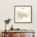 Vintage Map of Columbiaville, Michigan 1893