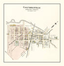 Vintage Map of Columbiaville, Michigan 1893
