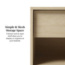 Mid-Century Frans Modern 1-Drawer Nightstand