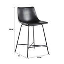 Xuma Urban Industrial Faux Leather Seating Collection (Dining Chair or Counter Stool), Set of 2