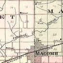 Vintage Map of McDonough County, Illinois 1893