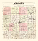 Vintage Map of McDonough County, Illinois 1893