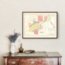 Vintage Map of Colchester, Illinois 1893