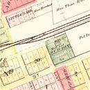Vintage Map of Colchester, Illinois 1893