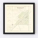 Vintage Map of Bardolph, Illinois 1893
