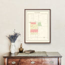 Vintage Map of Industry, Illinois 1893