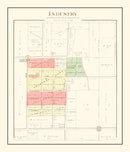 Vintage Map of Industry, Illinois 1893