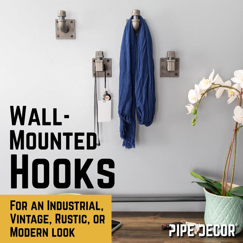 90 Degree Square Elbow Wall Hook Kit (2 Pack)