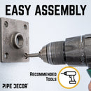 90 Degree Square Elbow Wall Hook Kit (2 Pack)