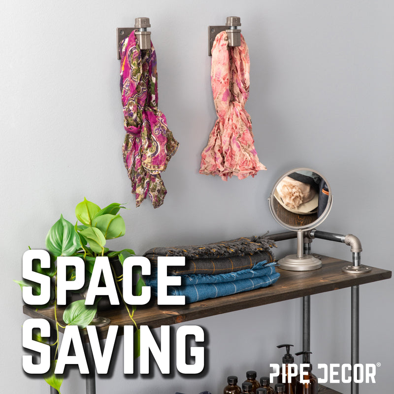 90 Degree Square Elbow Wall Hook Kit (2 Pack)