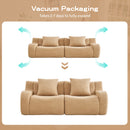Soft Teddy Fabric Boneless Sofa