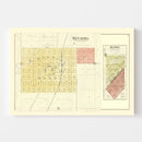 Vintage Map of Metamora, Illinois 1893