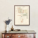 Vintage Map of Eureka, Illinois 1893
