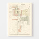 Vintage Map of Eureka, Illinois 1893