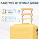 14'/20' 2-Piece ABS Spinner Wheel Luggage Set with Combination Lock