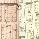 Vintage Map of Minonk, Illinois 1893