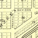 Vintage Map of Roanoke, Illinois 1893