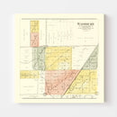 Vintage Map of Washburn, Illinois 1893