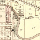 Vintage Map of Ligonier, Indiana 1893