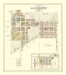 Vintage Map of Alvordton, Ohio 1894