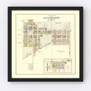 Vintage Map of Alvordton, Ohio 1894