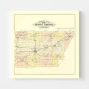 Vintage Map of De Witt County, Illinois 1894