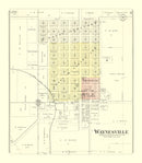 Vintage Map of Waynesville, Illinois 1894