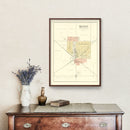 Vintage Map of Kenney, Illinois 1894