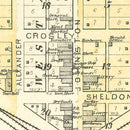 Vintage Map of Kenney, Illinois 1894