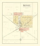 Vintage Map of Kenney, Illinois 1894