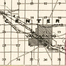 Vintage Map of Porter County, Indiana 1895