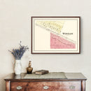 Vintage Map of Wheeler, Indiana 1895