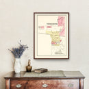Vintage Map of Chesterton, Indiana 1895