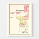 Vintage Map of Chesterton, Indiana 1895