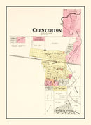 Vintage Map of Chesterton, Indiana 1895
