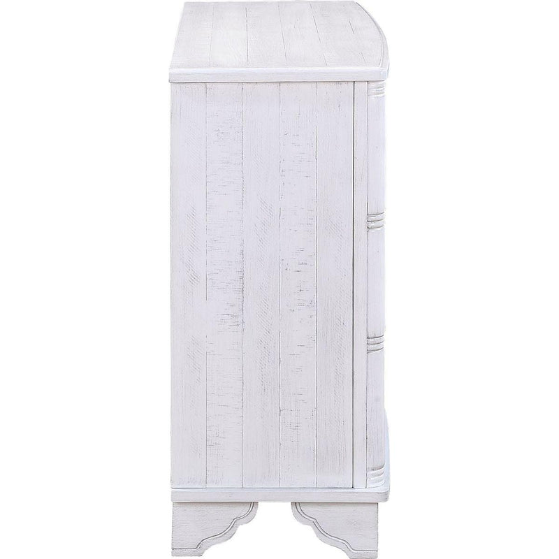 40" Console Table with Storage Shelf, Retro Entryway Table with Adjustable Storage Shelf, Sofa Couch Table for Hallway, Entry Way, Living Room, Foyer, Antique White