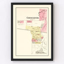 Vintage Map of Chesterton, Indiana 1895