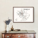 Vintage Map of Saxonville, Massachusetts 1895