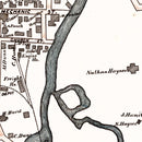 Vintage Map of Saxonville, Massachusetts 1895