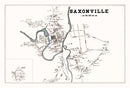 Vintage Map of Saxonville, Massachusetts 1895