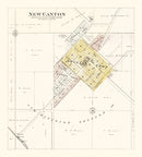Vintage Map of New Canton, Illinois 1895