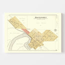 Vintage Map of Rockport, Illinois 1895