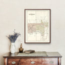 Vintage Map of Washtenaw County, Michigan 1895