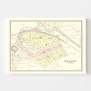 Vintage Map of Dexter, Michigan 1895