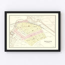 Vintage Map of Dexter, Michigan 1895