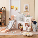 All-in-1 Toddler Slide Playset Playground with Tunnel and Ladder and Basketball by LJGDeals
