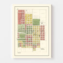 Vintage Map of Kahoka, Missouri 1896