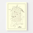 Vintage Map of Fairfield, Ohio 1896