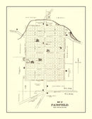 Vintage Map of Fairfield, Ohio 1896