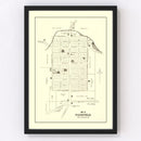 Vintage Map of Fairfield, Ohio 1896